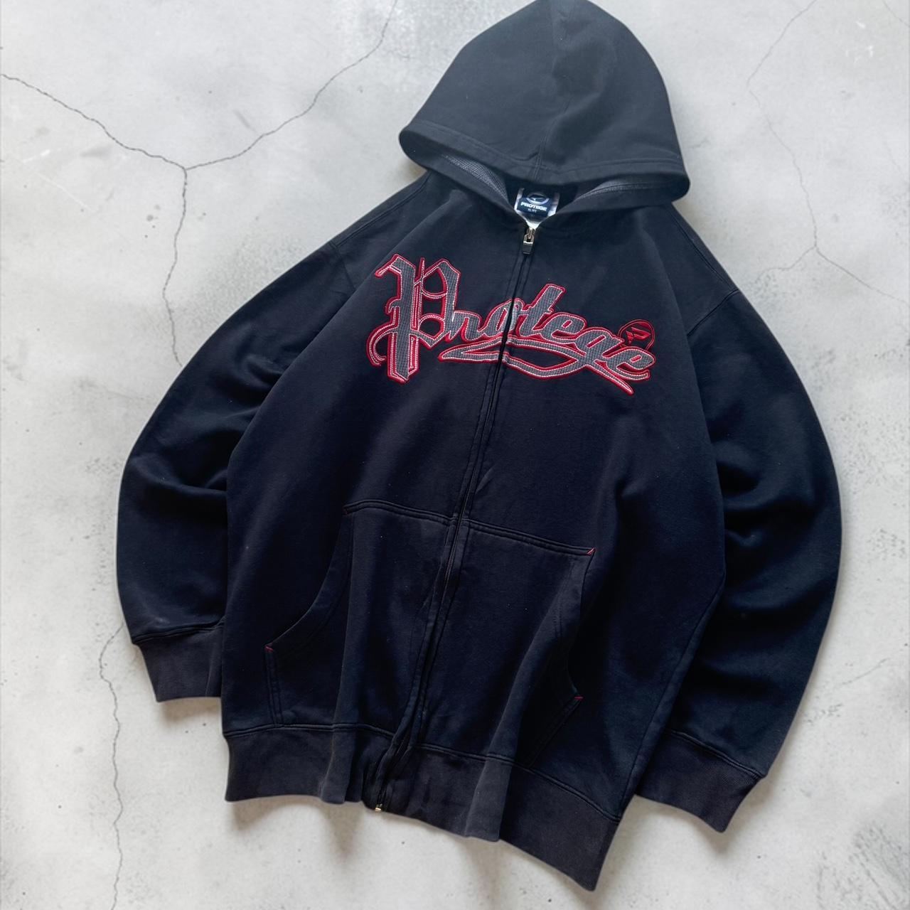 Protege Vintage Y2K Hiphop 2000s back zip up hoodie