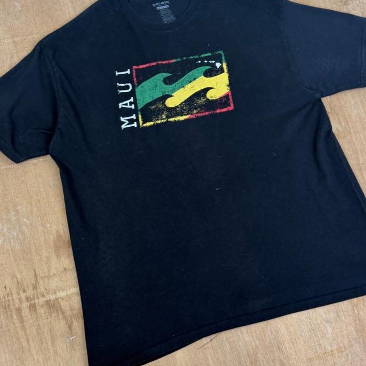 Billabong black Rasta Surfwear Y2K T-Shirt