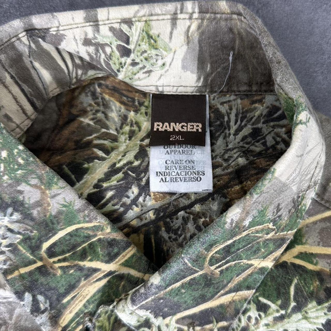 Ranger 2000s vintage 90s Y2K Mossy Oak Lightweight hunting apparel button down Real Tree camo long s