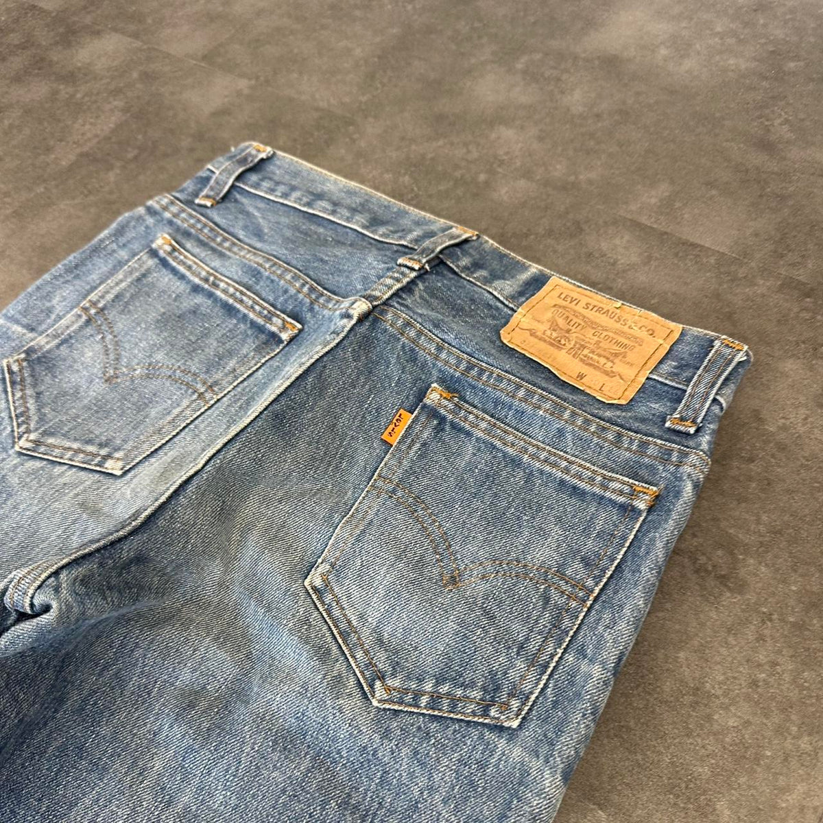 Levi 2000s 522 Orange Tag carpenter baggy skate denim short Jorts