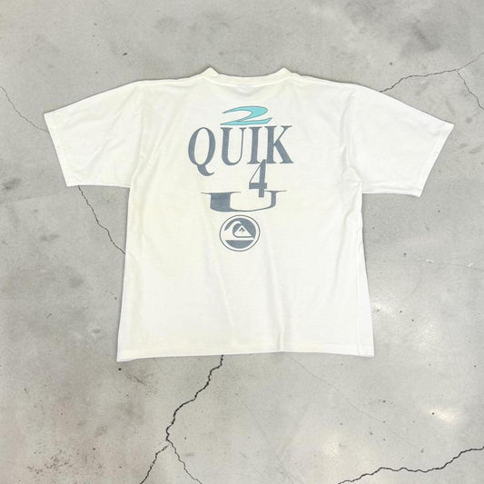 Quiksilver Vintage distressed Y2K Surfwear logo T-Shirt