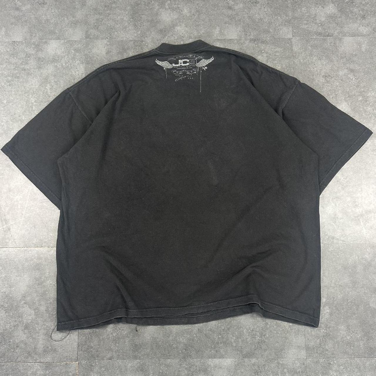 AND Heavyweight 2000s Print graphic Rhinestone skull logo T shirt