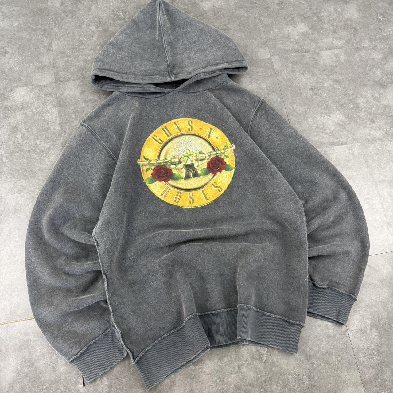 Guns n Roses 2000s revolver distressed big hoodie