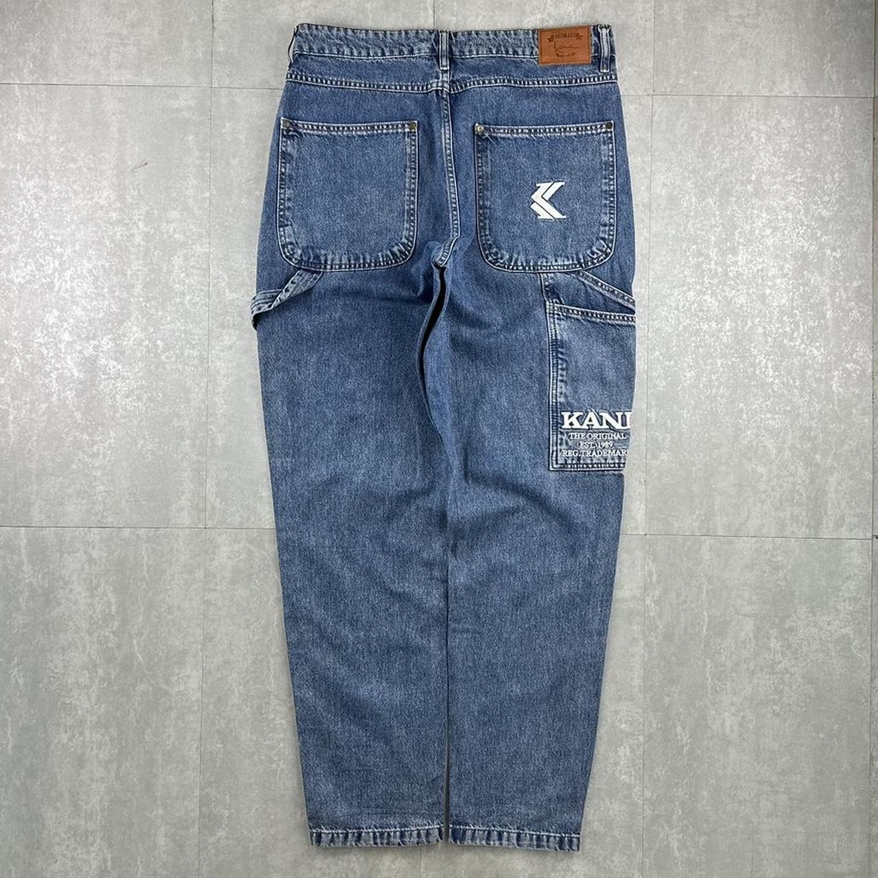 Karl Kani hiphop jeans 2000s embroidered carpenter jeans