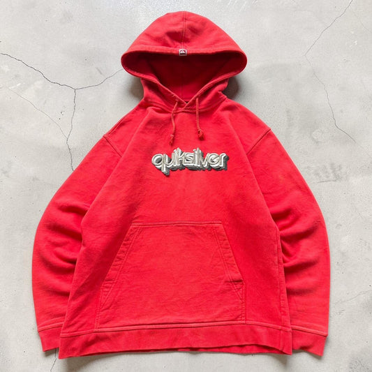 Quiksilver Vintage Y2K Surfwear 2000s spellout hoodie