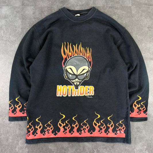 Boys Hotrider 2000s Spellout graphic foamed 90s style Spellout