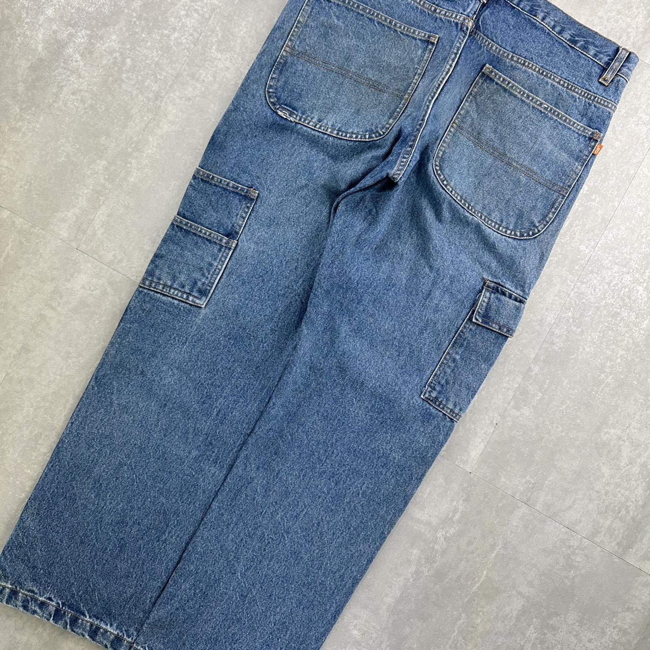 Japanese style 2000s spellout carpenter fit skate jeans