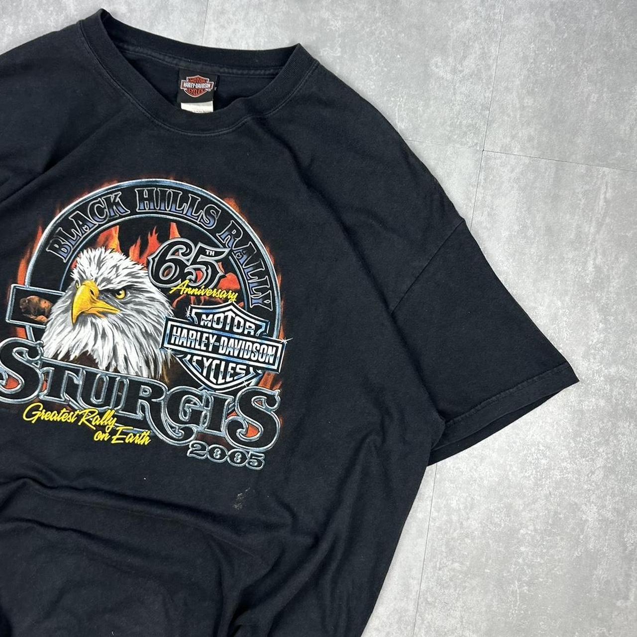 Vintage 2000s Harley Davidson eagle/mount rushmoor T shirt