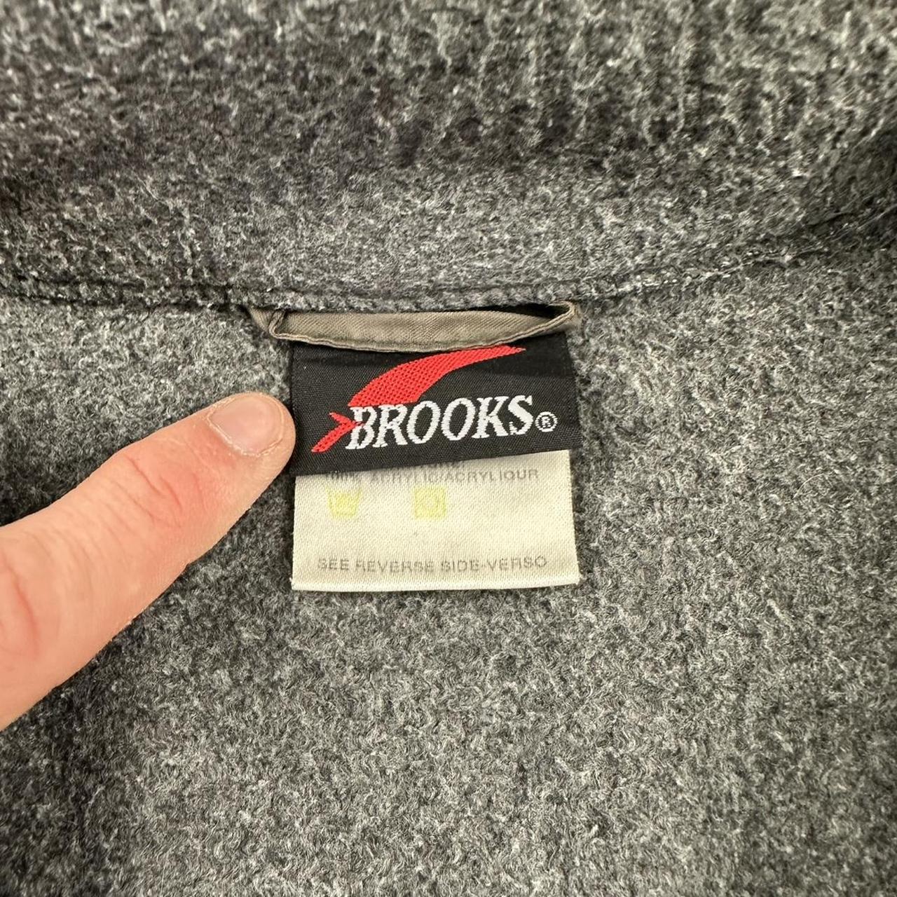 Brooks 2000’s 90s vintage big embroidered logo fluffy Sweatshirt
