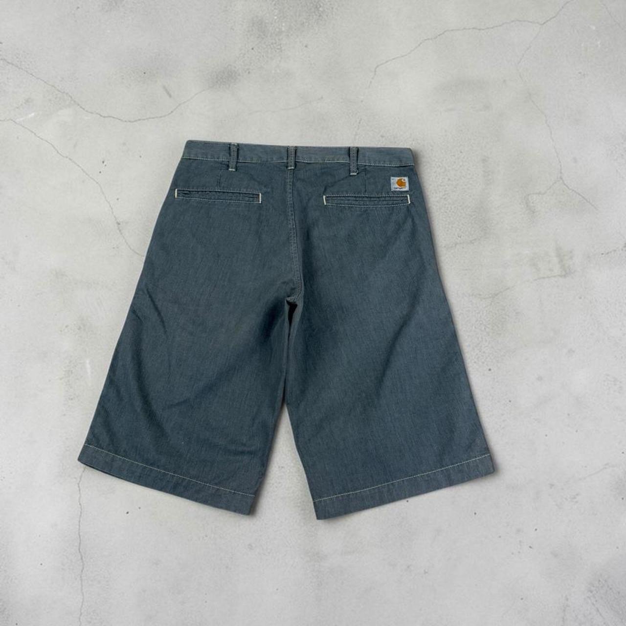 Carhartt 2000s presenter Bermuda fit navy blue shorts