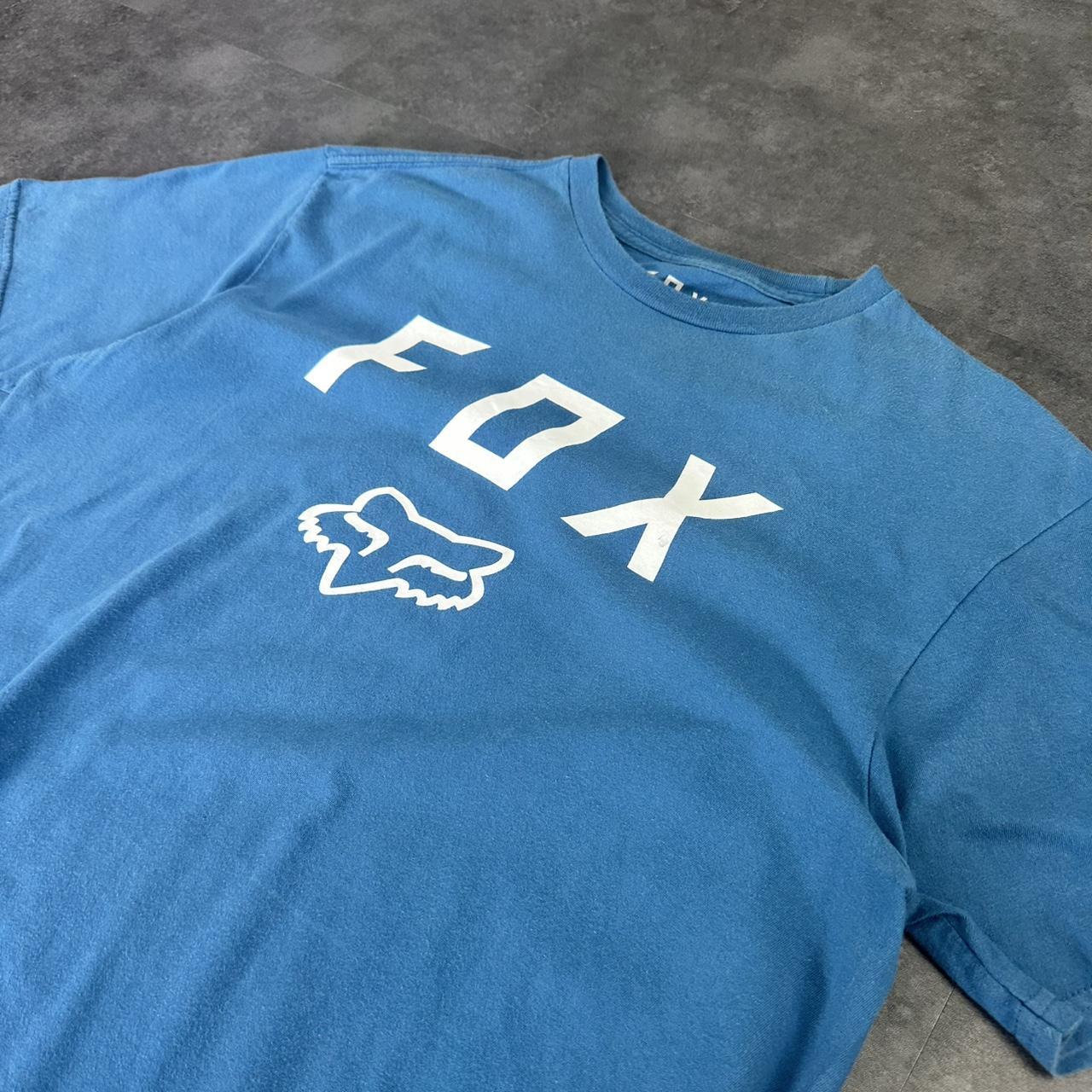 Fox Racing T 2000s Print Logo design graphic T shirt