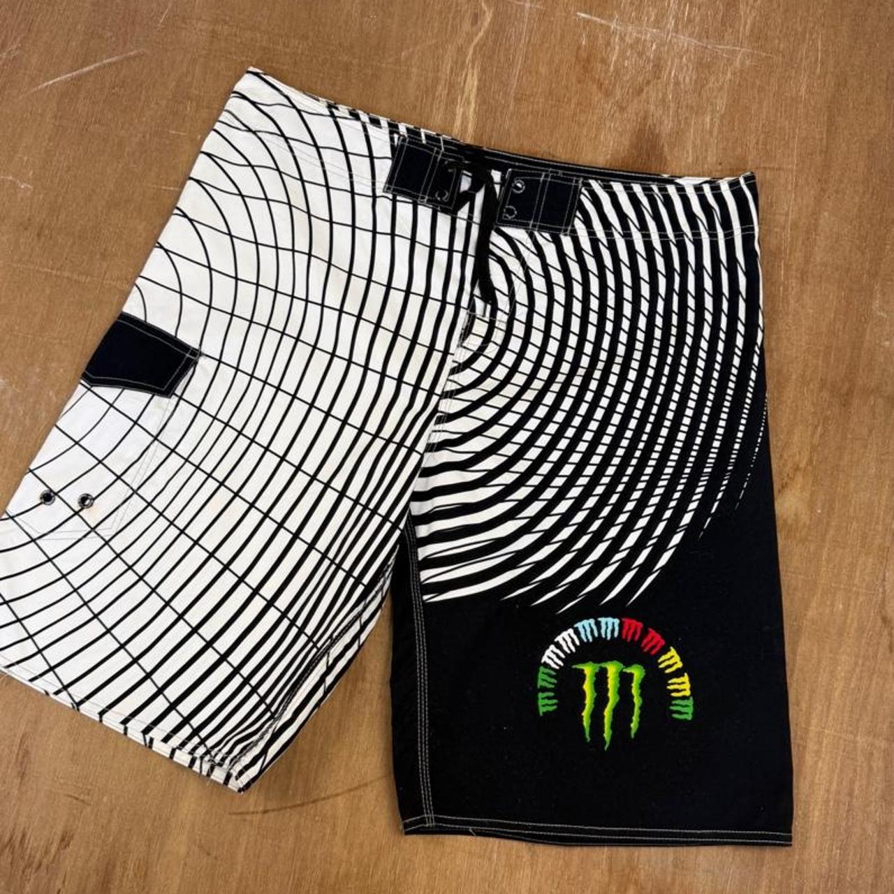 Monster Energy Surfwear Y2K swim shorts