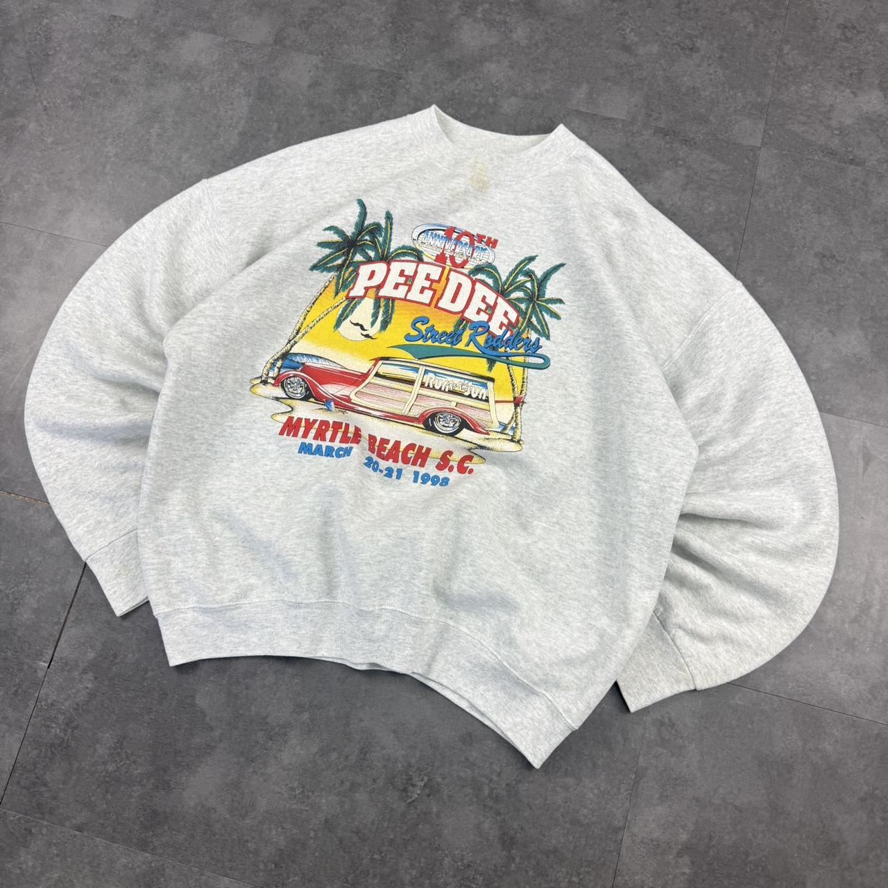 Fruit of the loom 2000s pullover graphic print myrtle beach S