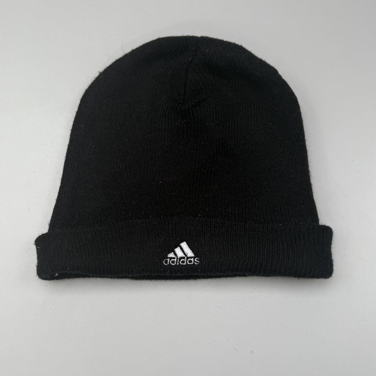Adidas 2000s vintage football embroidered logo beanie hat