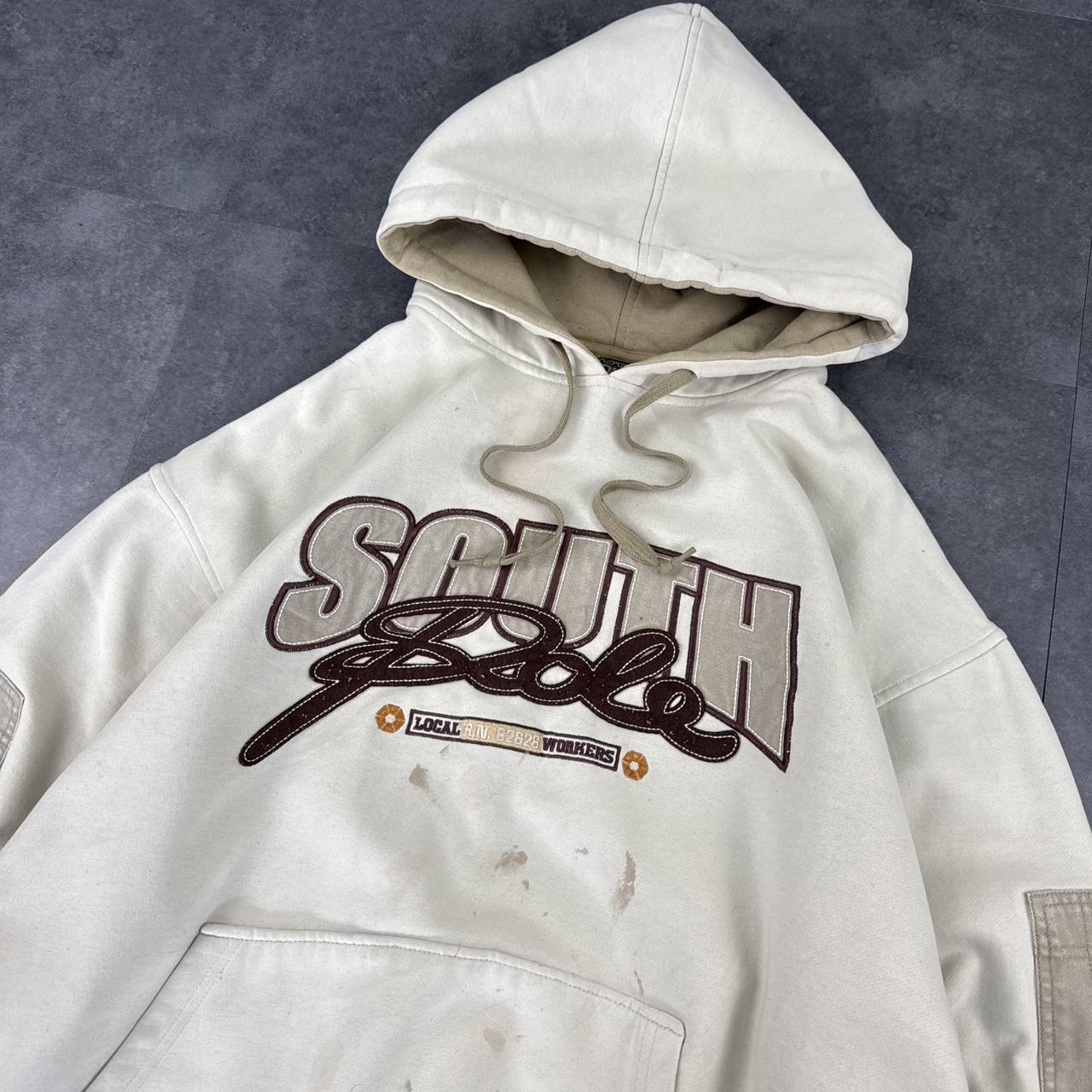 Rare Southpole distressed Vintage Y2K skater workwear spellout hoodie