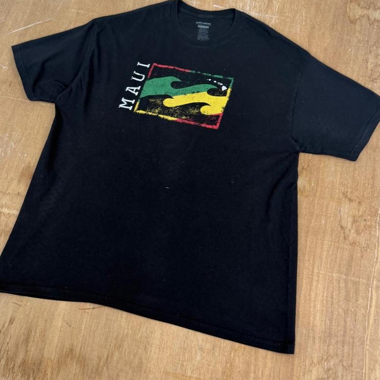 Billabong black Rasta Surfwear Y2K T-Shirt