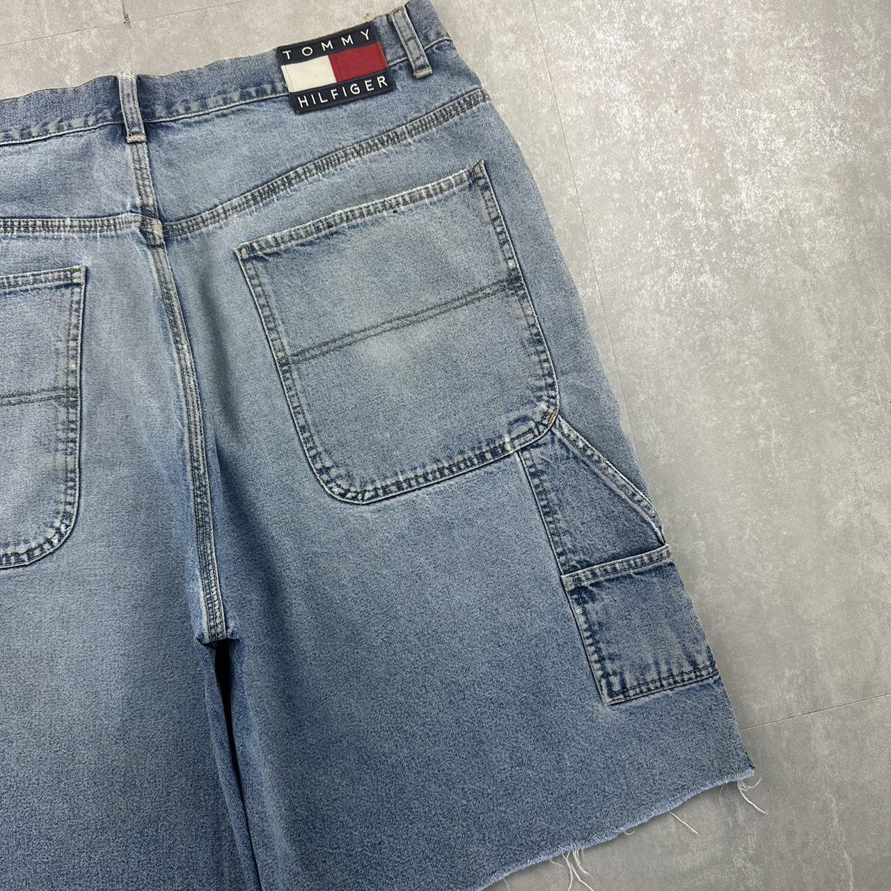 Tommy Hilfiger 2000s spellout carpenter style jorts