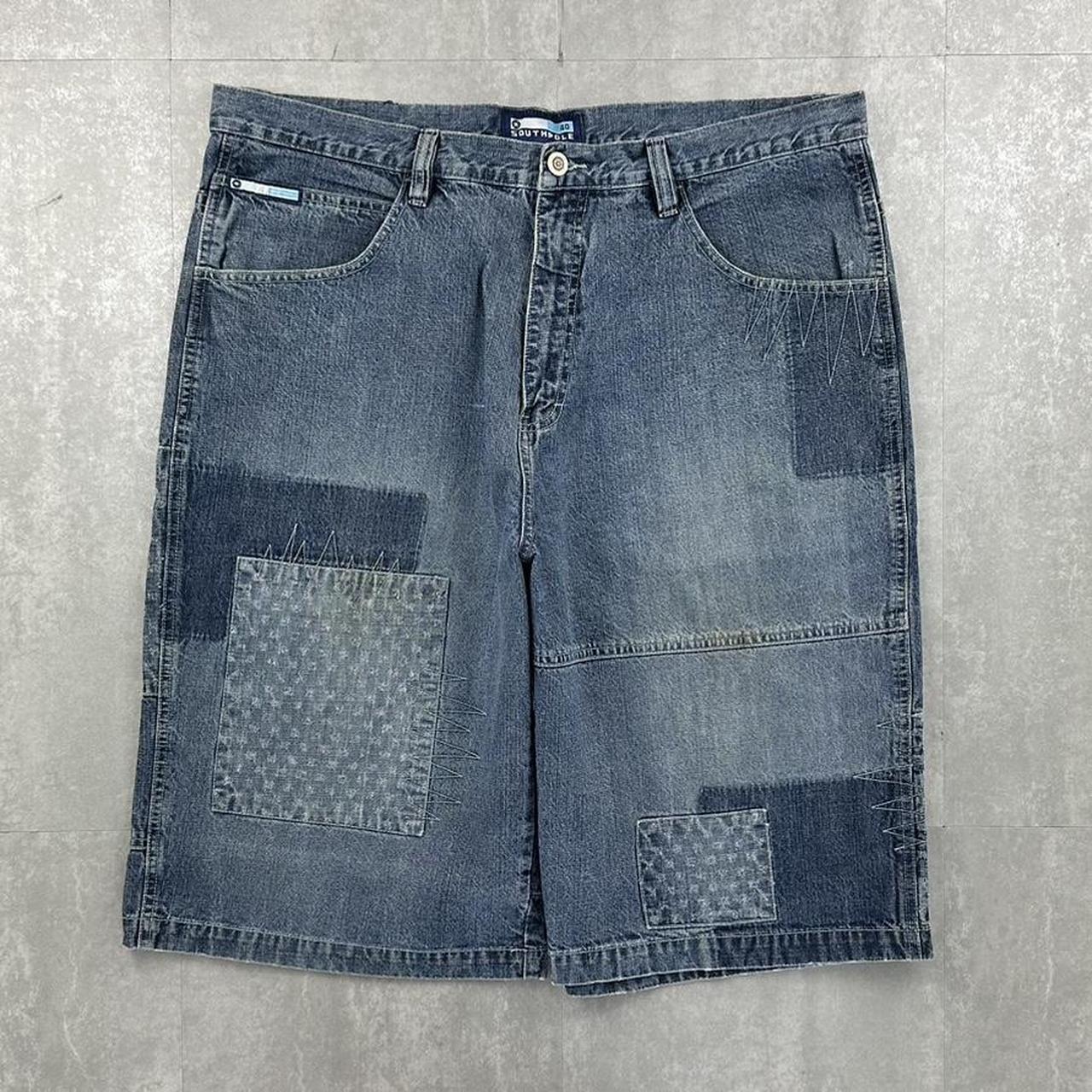 Southpole 2000s spellout carpenter style jorts