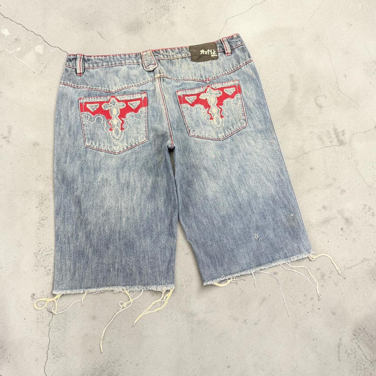 Vintage 2000s hip hop baggy relaxed denim jorts shorts