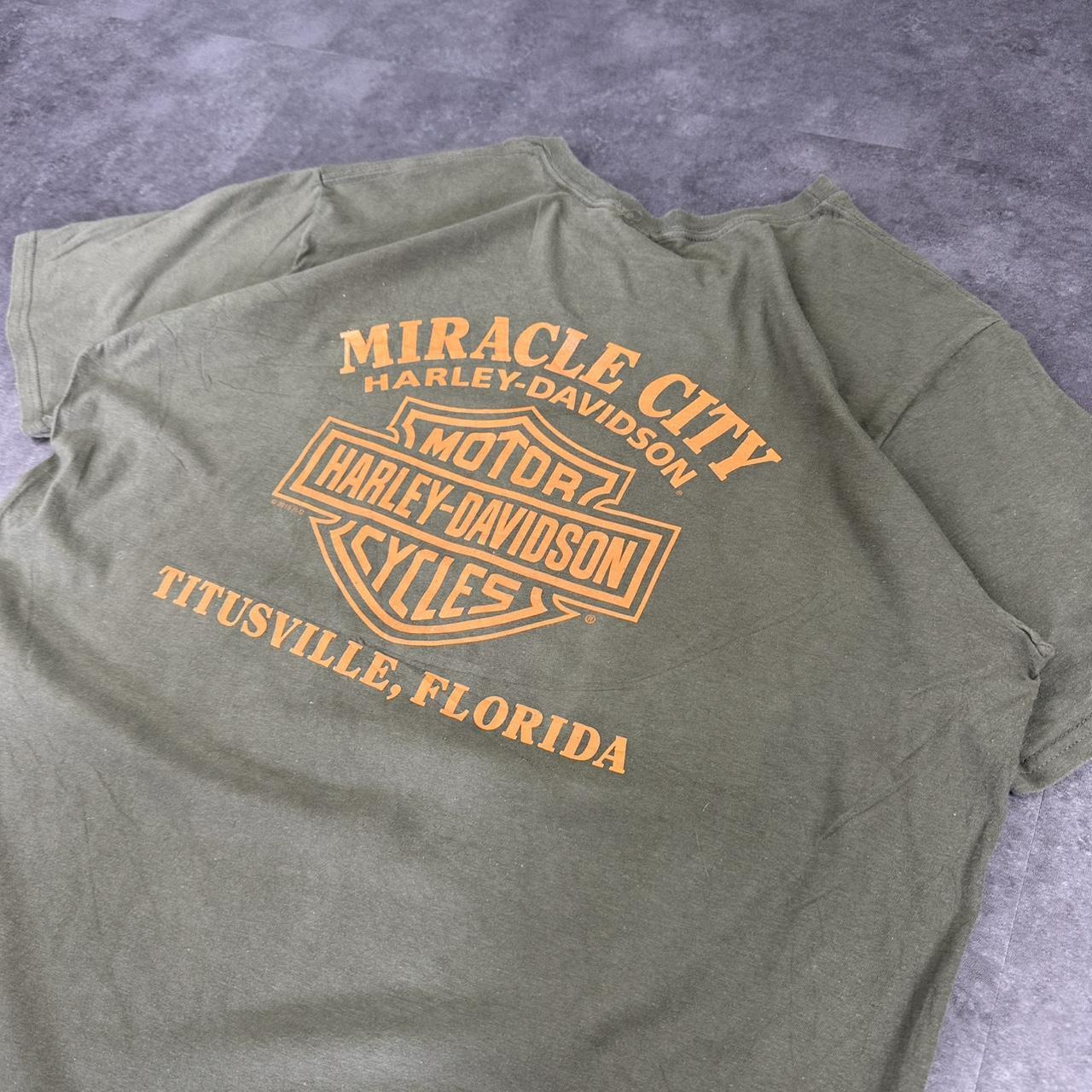 Harley Davidson 2000s biker motorcycle logo Spellout graphic T shirt