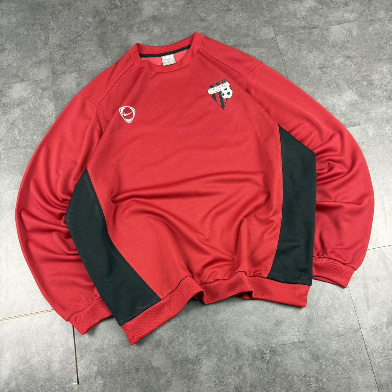 vintage Nike T90 2000s spellout embroidered big spellout football sweatshirt