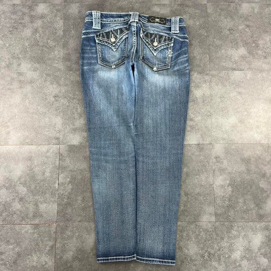 Miss Me straight relaxed skinny fit jeans