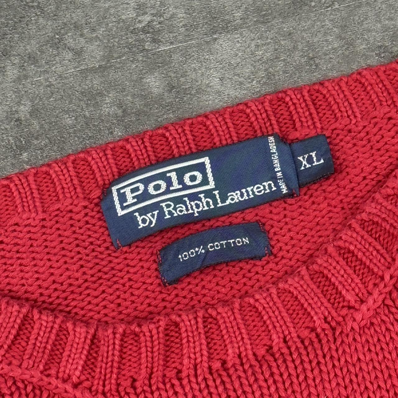 Polo Ralph Lauren 90s chunky knit heavyweight fisherman’s jumper