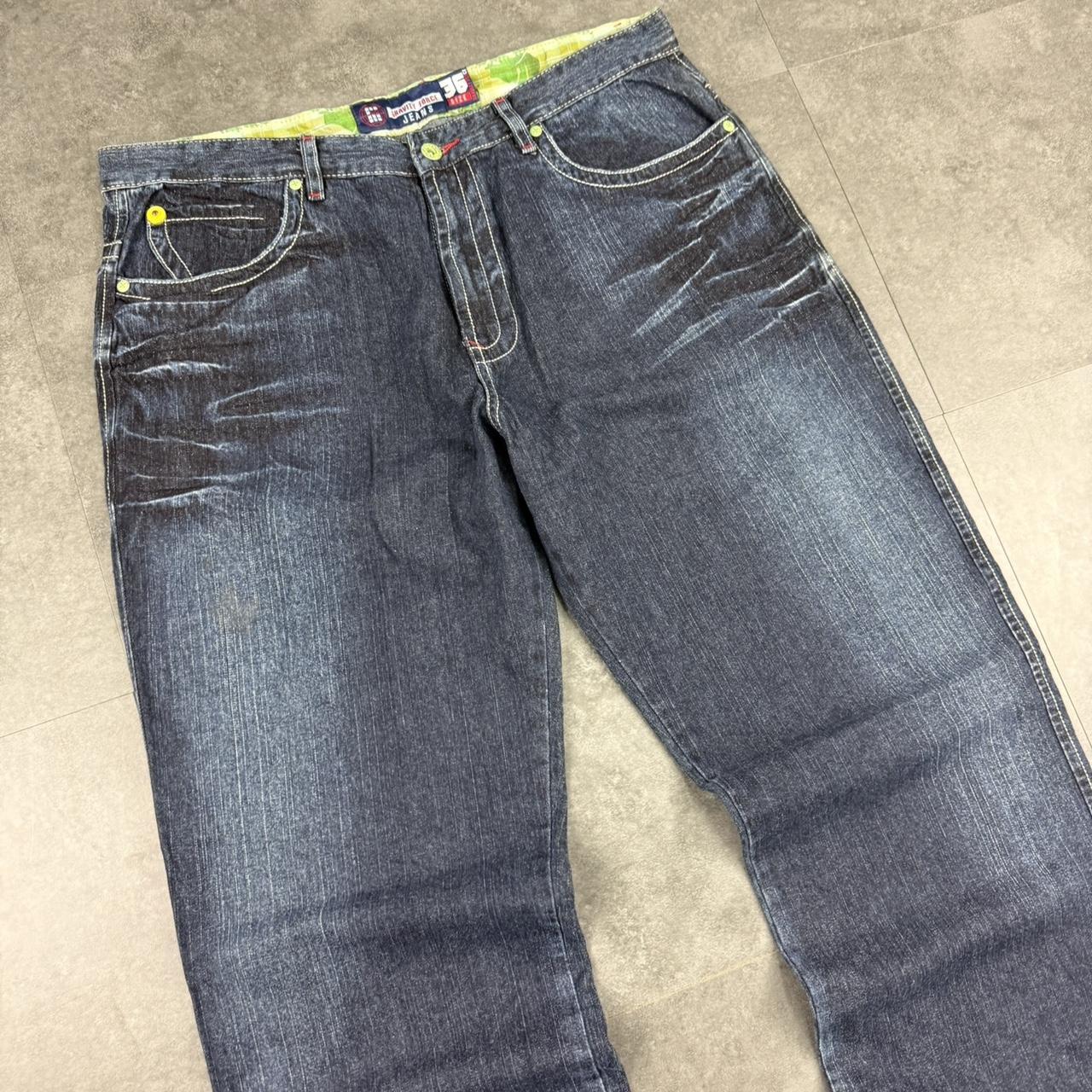 Gravity Force Y2K 2000s HipHop grunge Japanese embroidery baggy jeans