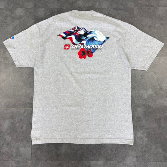 Local Motion Hawaii surf company 2000s Surfwear Logo design graphic T shirt