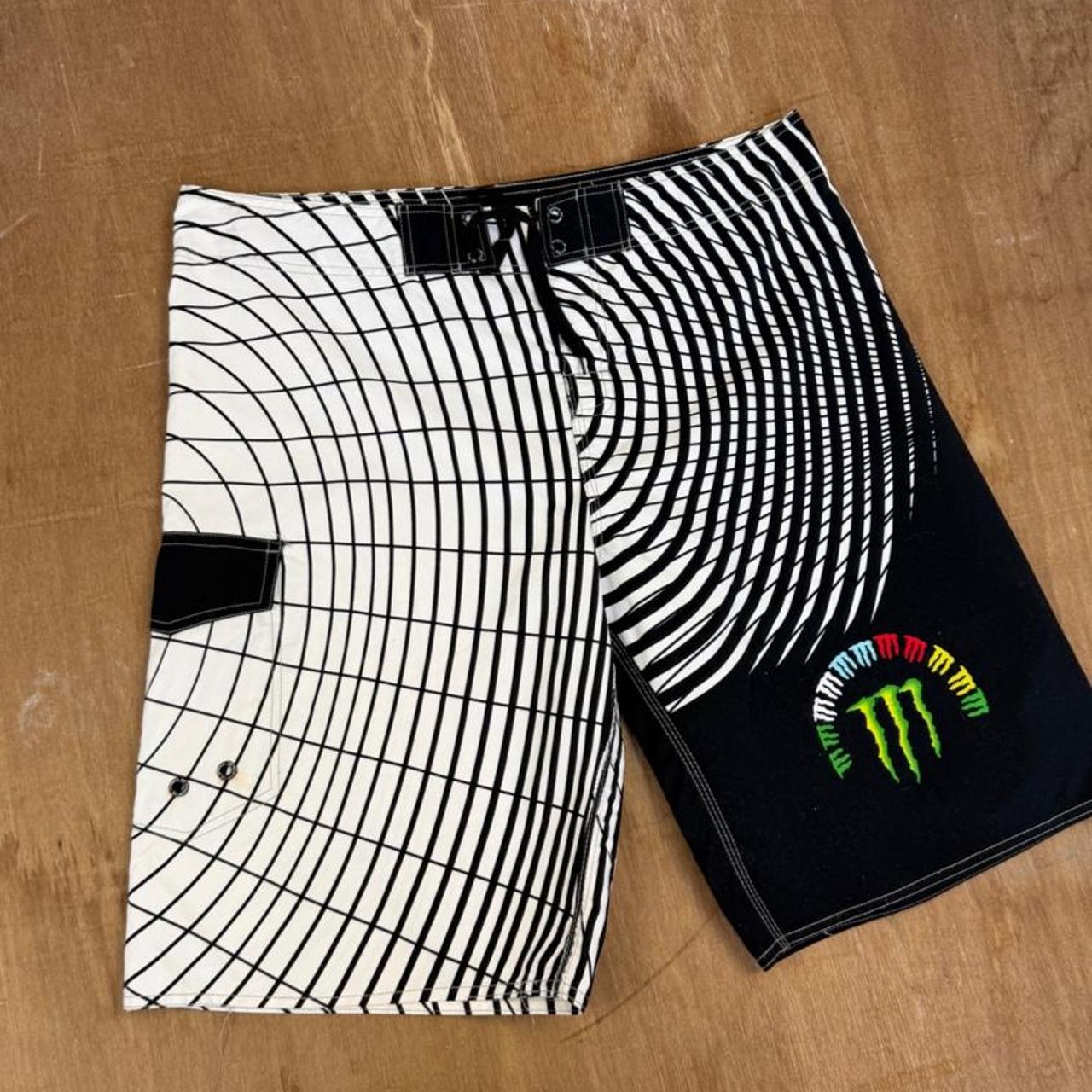 Monster Energy Surfwear Y2K swim shorts
