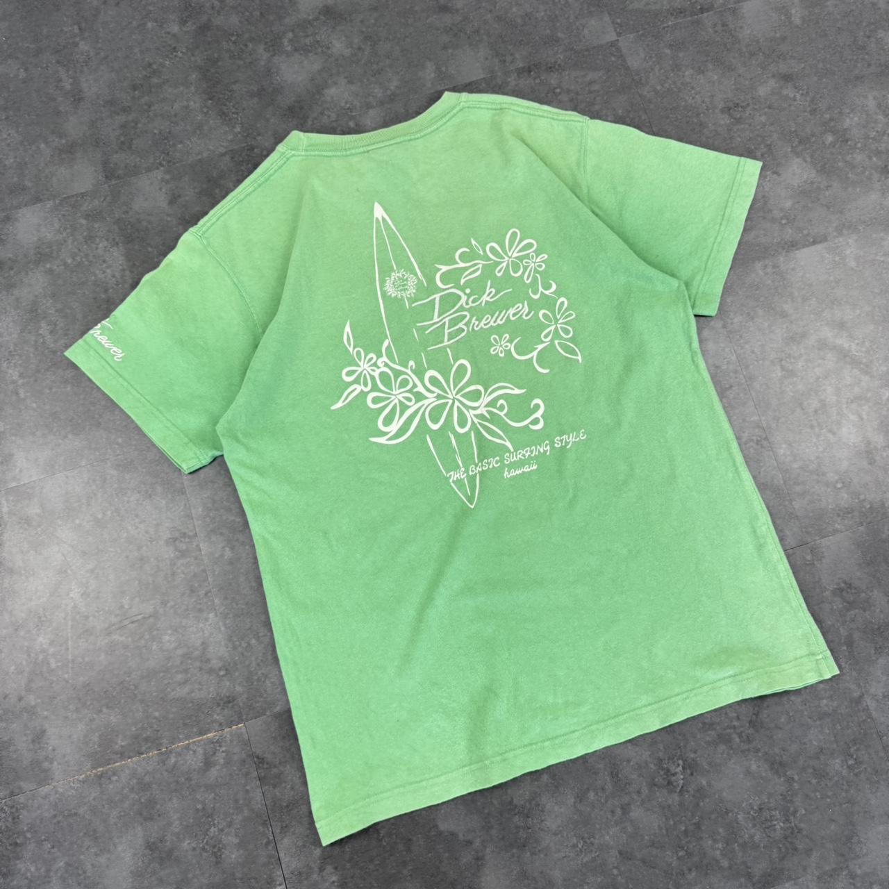 Dick brewes north shore 2000s Print graphic logo surf T shirt