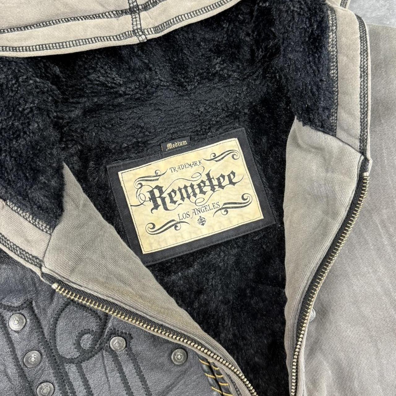 Rare Remetee Vintage Y2K 2000s grunge zip up lined sweatshirt jacket