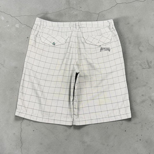 Rip Curl Vintage Y2K Surfwear check board shorts cargo shorts