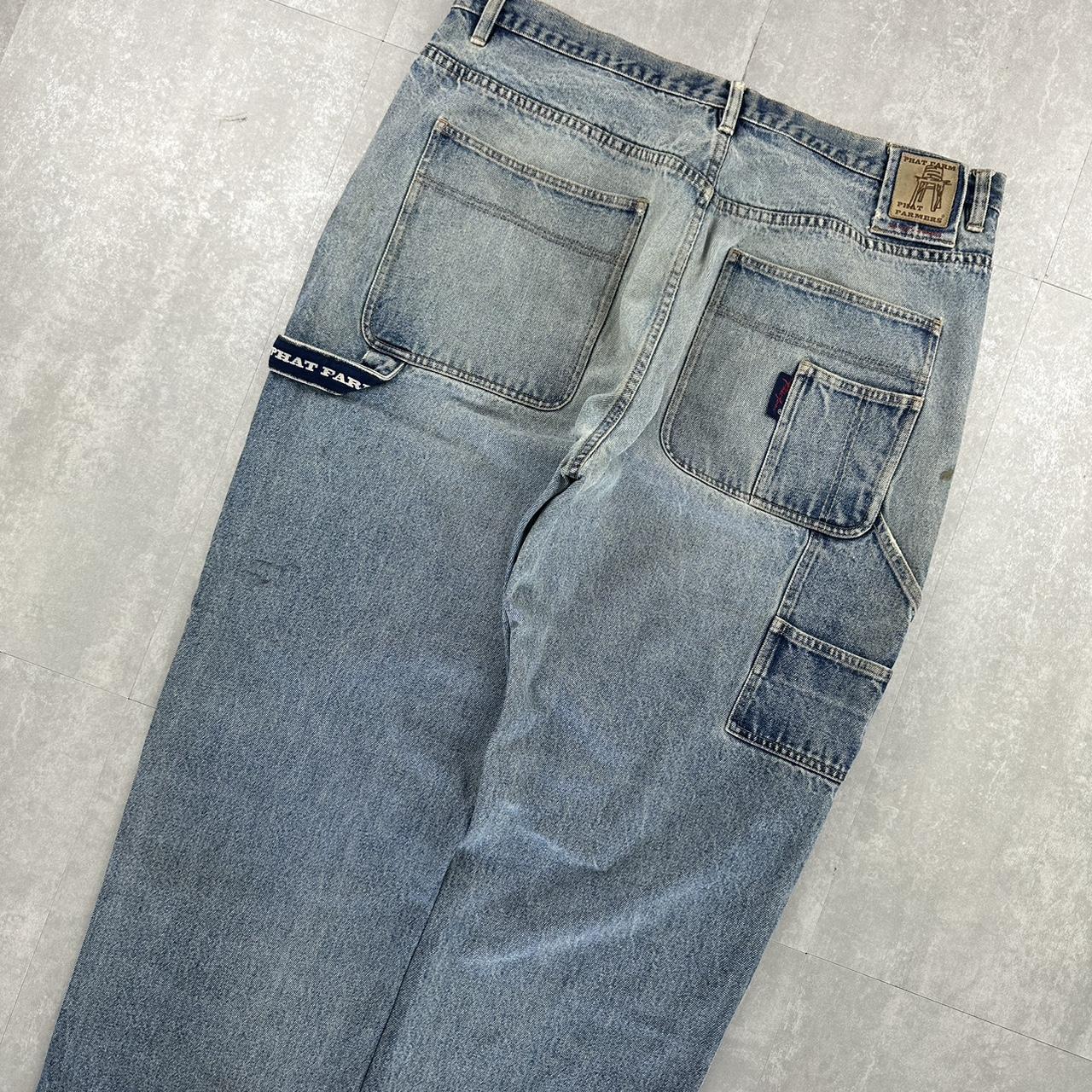 Phat Farm grunge jeans 2000s spellout carpenter jeans