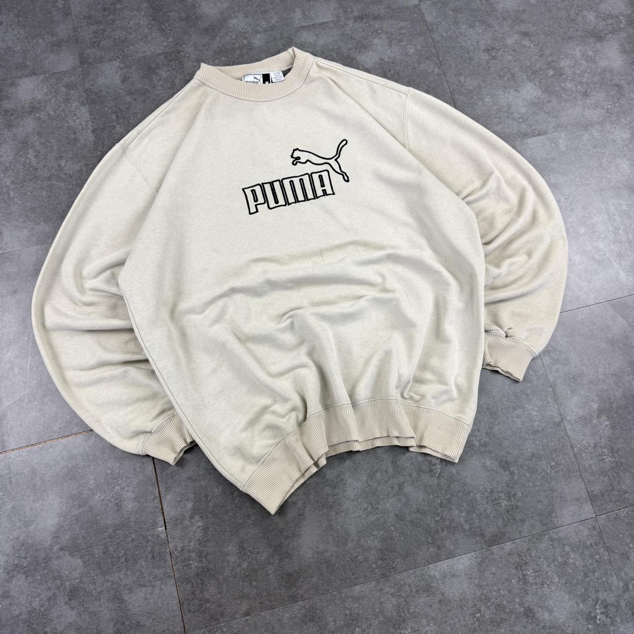 Puma 2000s vintage sportwear big Logo classic embroidered sweatshirt