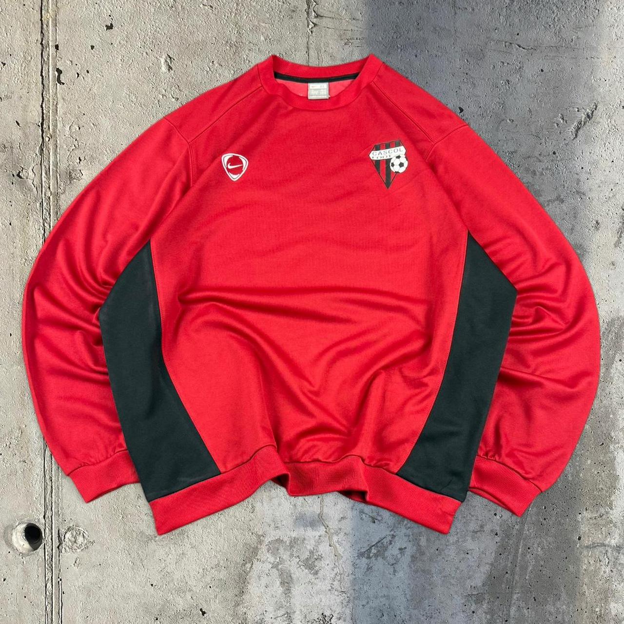 vintage Nike T90 2000s spellout embroidered big spellout football sweatshirt