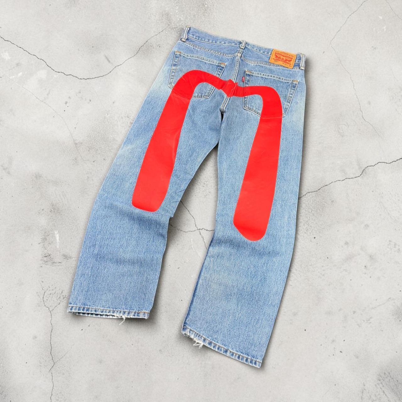 Levi's 505 x Evisu 2000s Reworked vintage