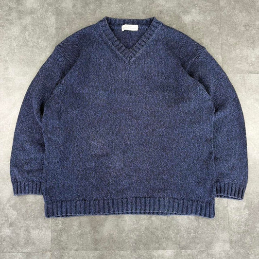 St Michael M&S vintage 90s heavyweight Knit V jumper