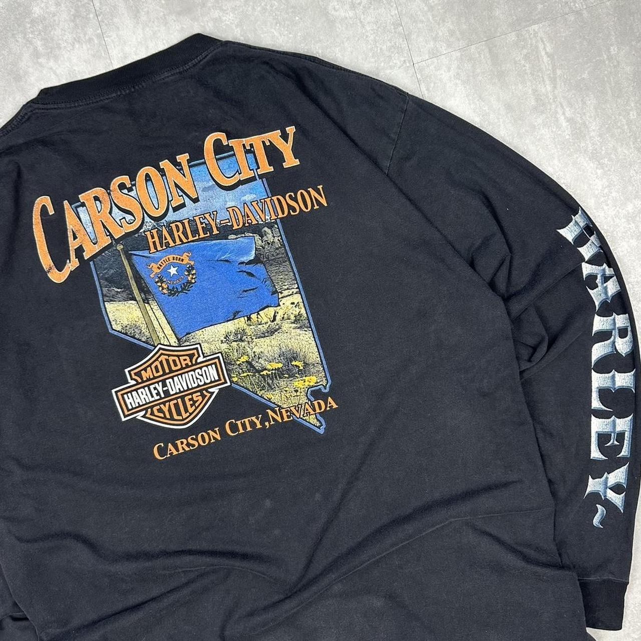 Vintage 2000s Harley Davidson Carson city long sleeve T shirt