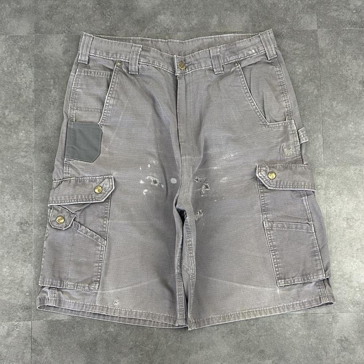 Carhartt 2000s dungaree workwear comfort fit cargo shorts