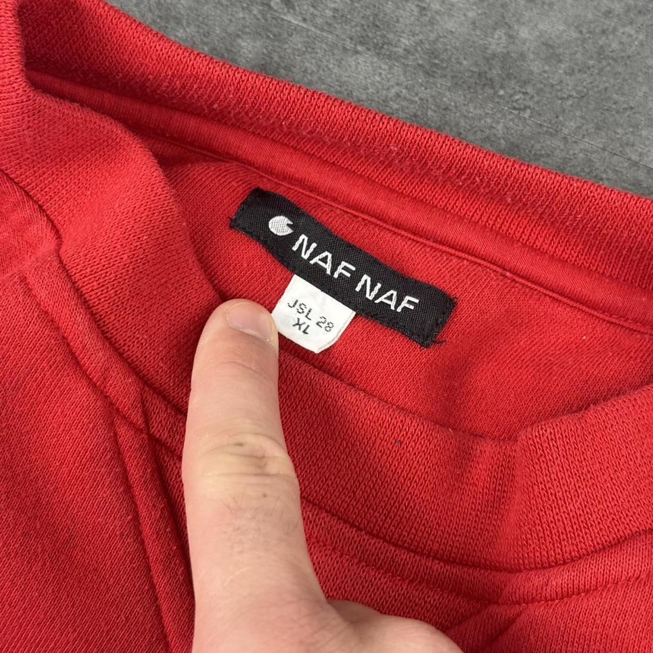Naf Naf 90s vintage embroidered logo sweatshirt