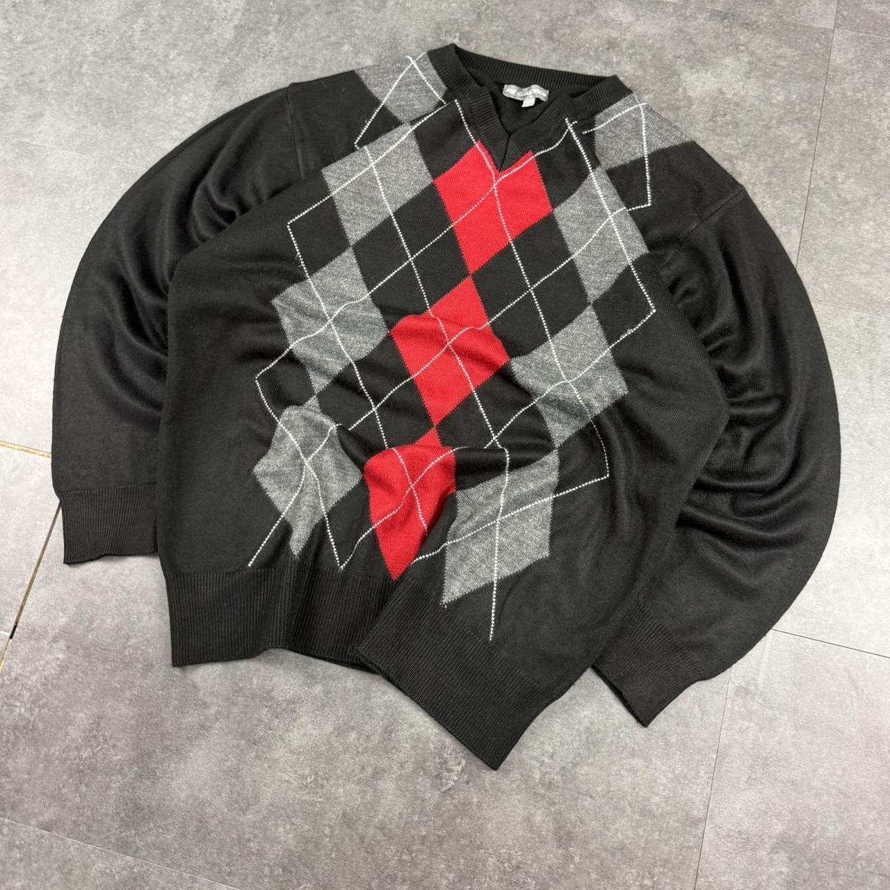 Fs Classics 90s golf style abstract knit jumper