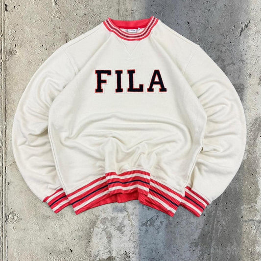 Fila 2000s chunky mock neck college sweatshirt