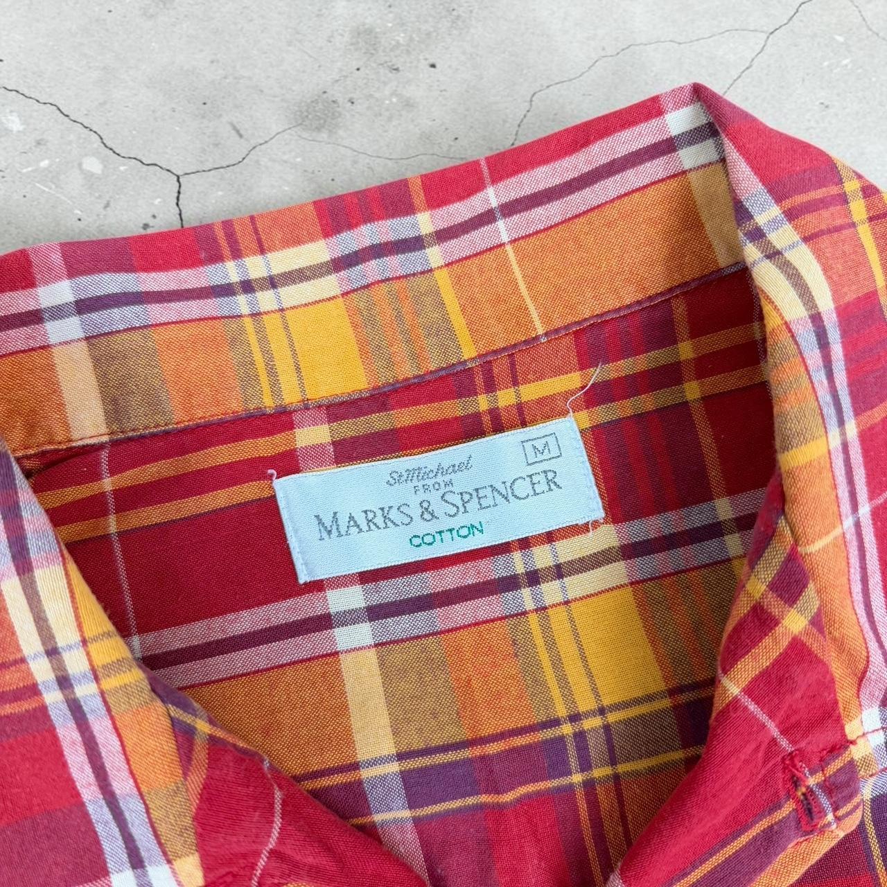 Marks and Spencer’s St Michael M&S Vintage Y2K Surfwear short sleeve check pattern shirt