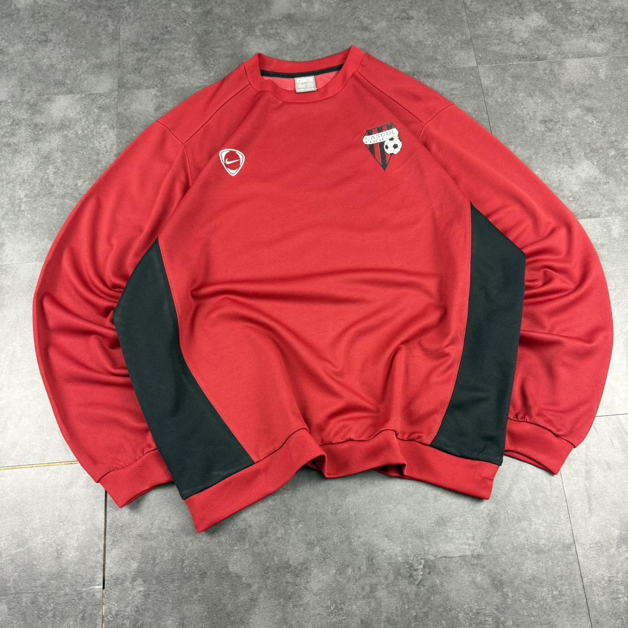 vintage Nike T90 2000s spellout embroidered big spellout football sweatshirt