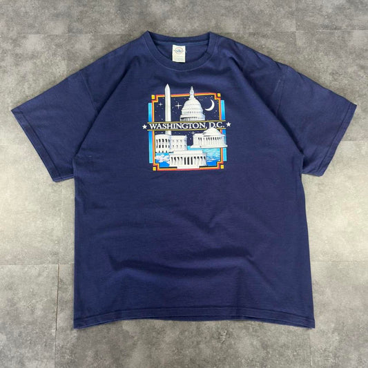 Delta Weight T 2000s Y2K logo Washington print design