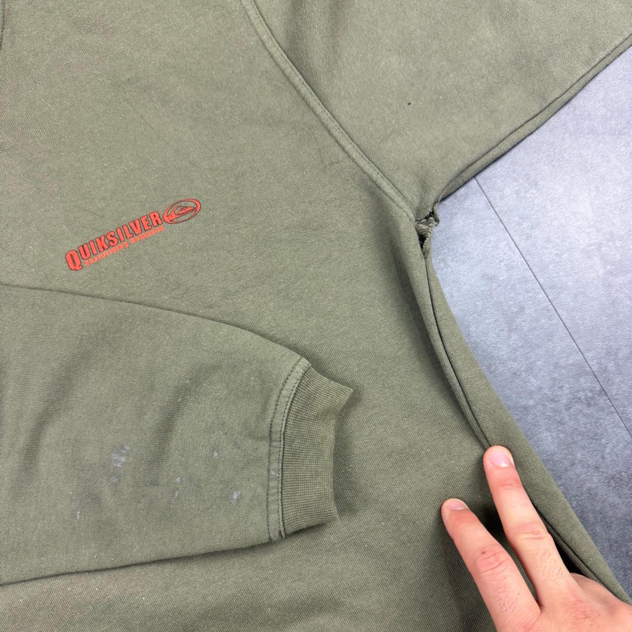 Quiksilver Vintage 2000s Surfwear hiphop big embroidered streetwear surf sweatshirt