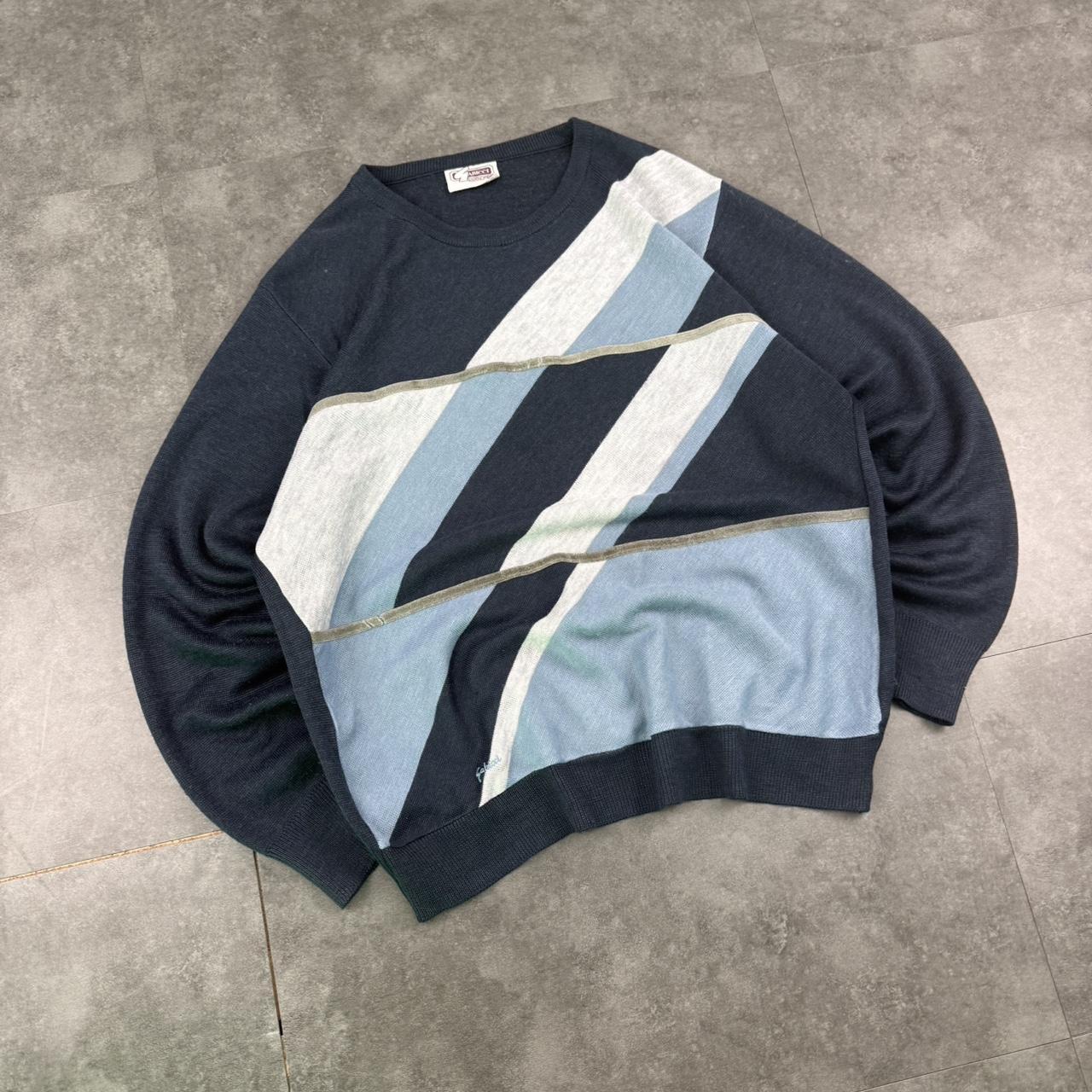 Gabicci 90s abstract knit Italian jumper