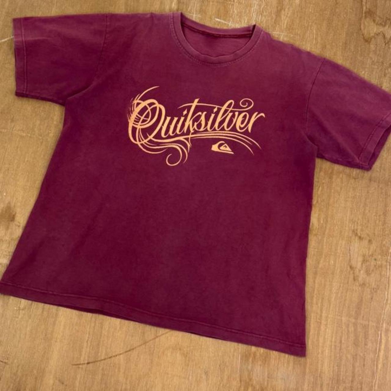 Quiksilver Surfwear burgundy Y2K T-Shirt