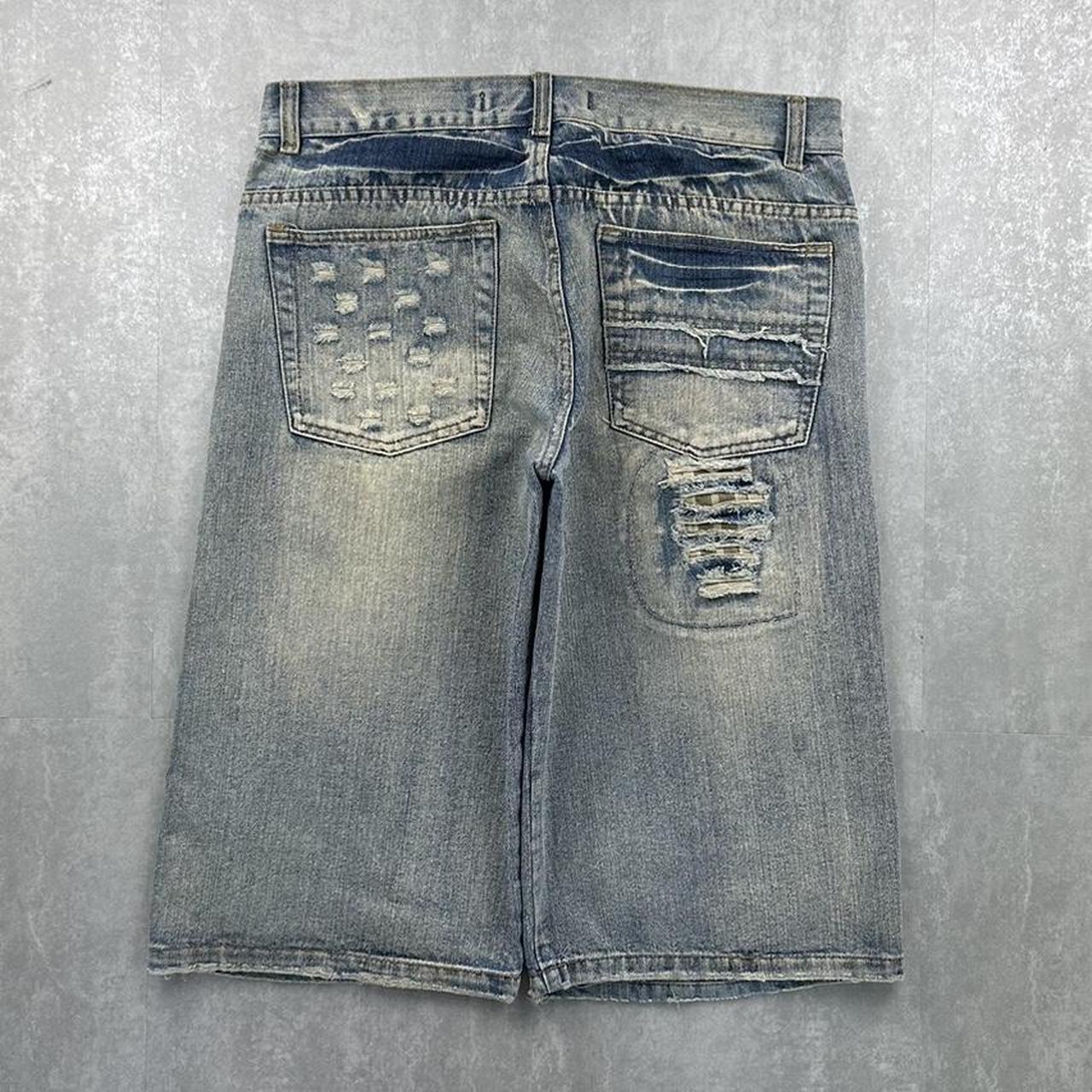 K&M Japanese style 2000s spellout carpenter style jorts